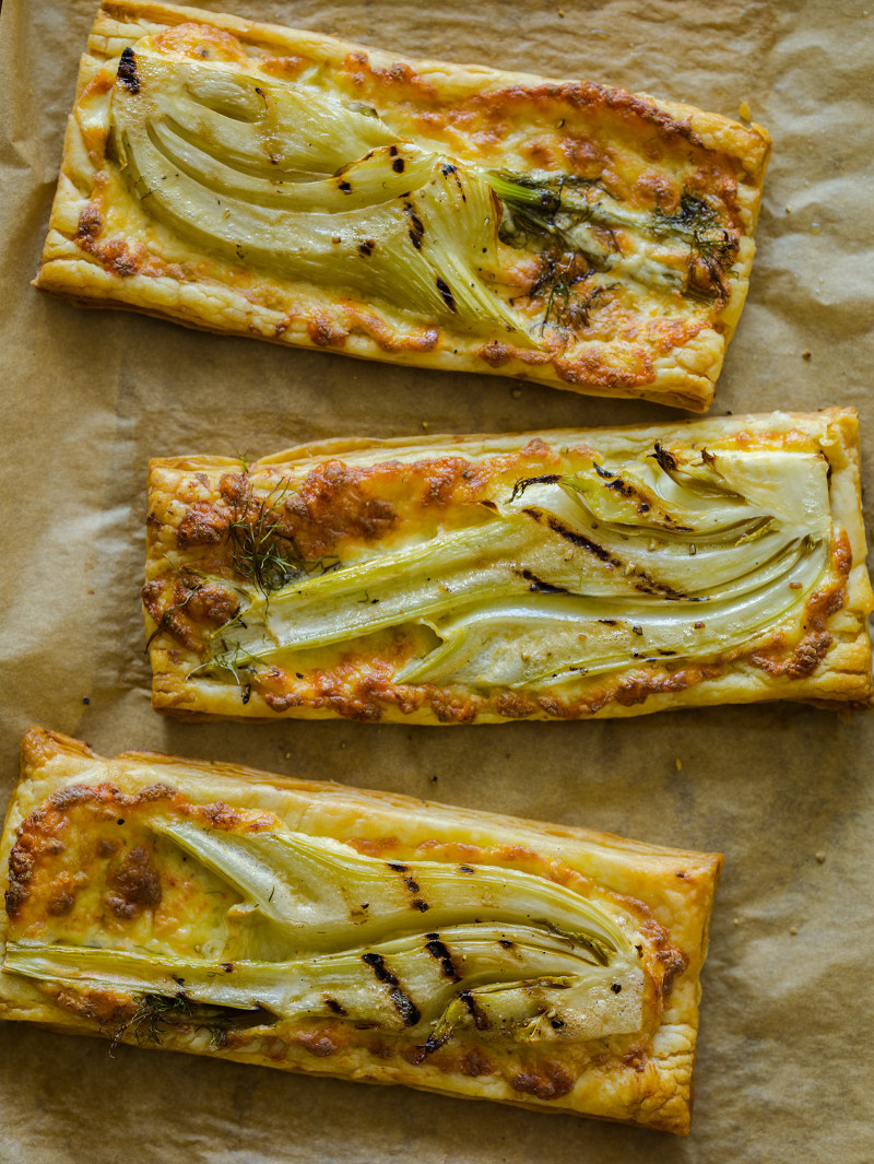 Grilled Fennel Tarts Tart recipe Spoon Fork Bacon
