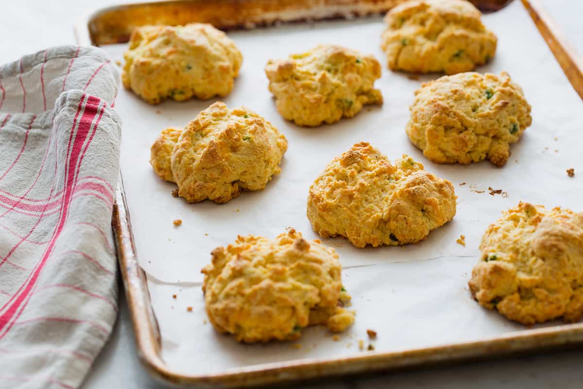 Jalapeno and Cheddar Cornmeal Biscuits recipe Spoon Fork Bacon