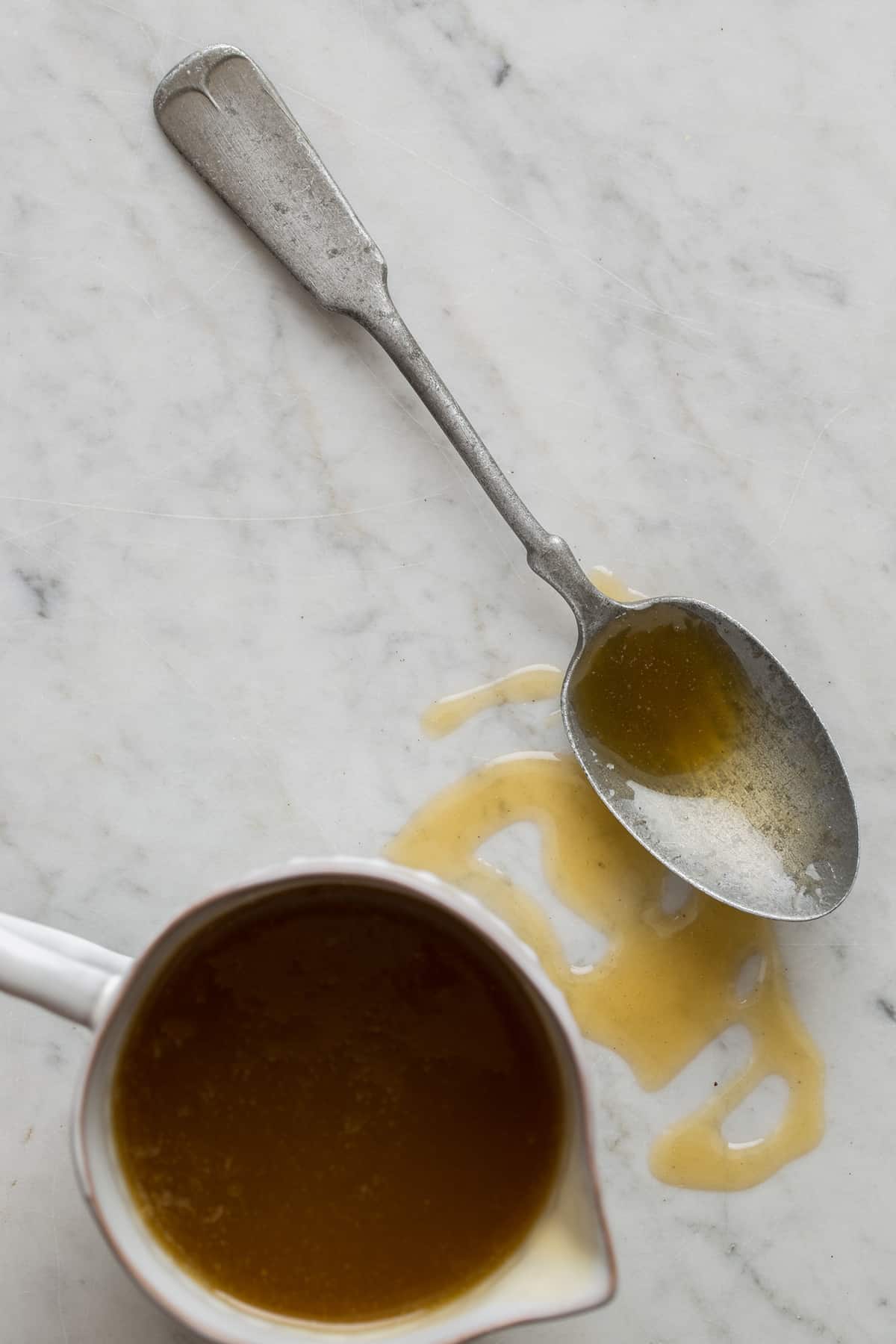 Apple Cinnamon Pancakes Spoon Fork Bacon