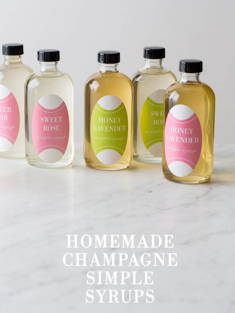 Homemade Champange Simple Syrups Spoon Fork Bacon