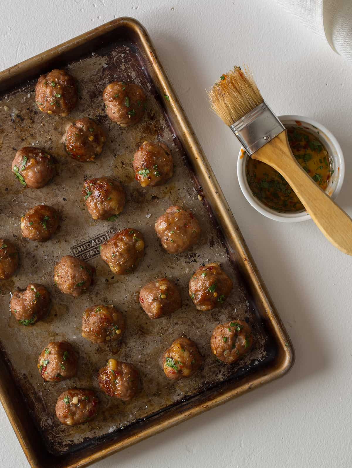 Ginger Garlic Cocktail Meatballs Spoon Fork Bacon