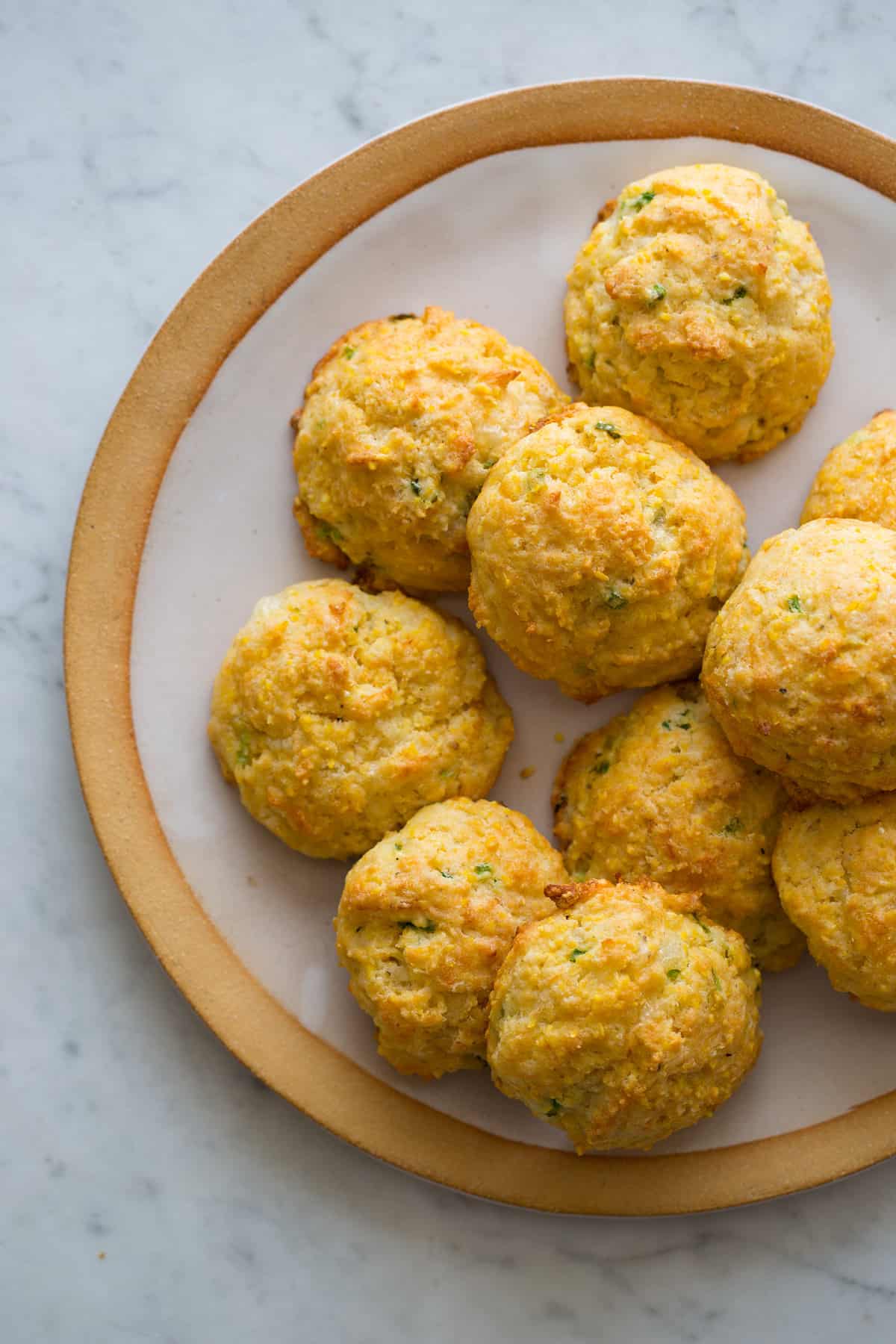 Havarti and Green Onion Cornmeal Biscuits Spoon Fork Bacon