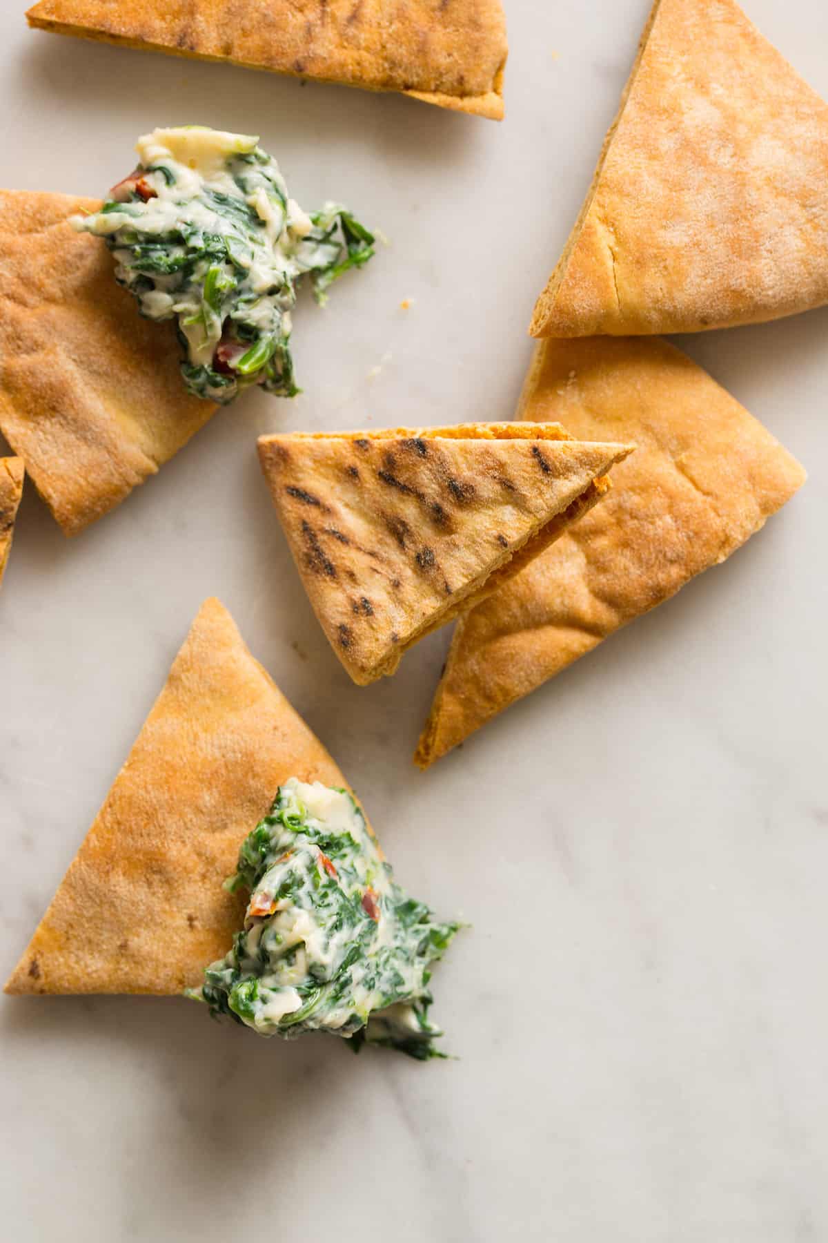 Creamy Spinach and Sun Dried Tomato Dip Spoon Fork Bacon