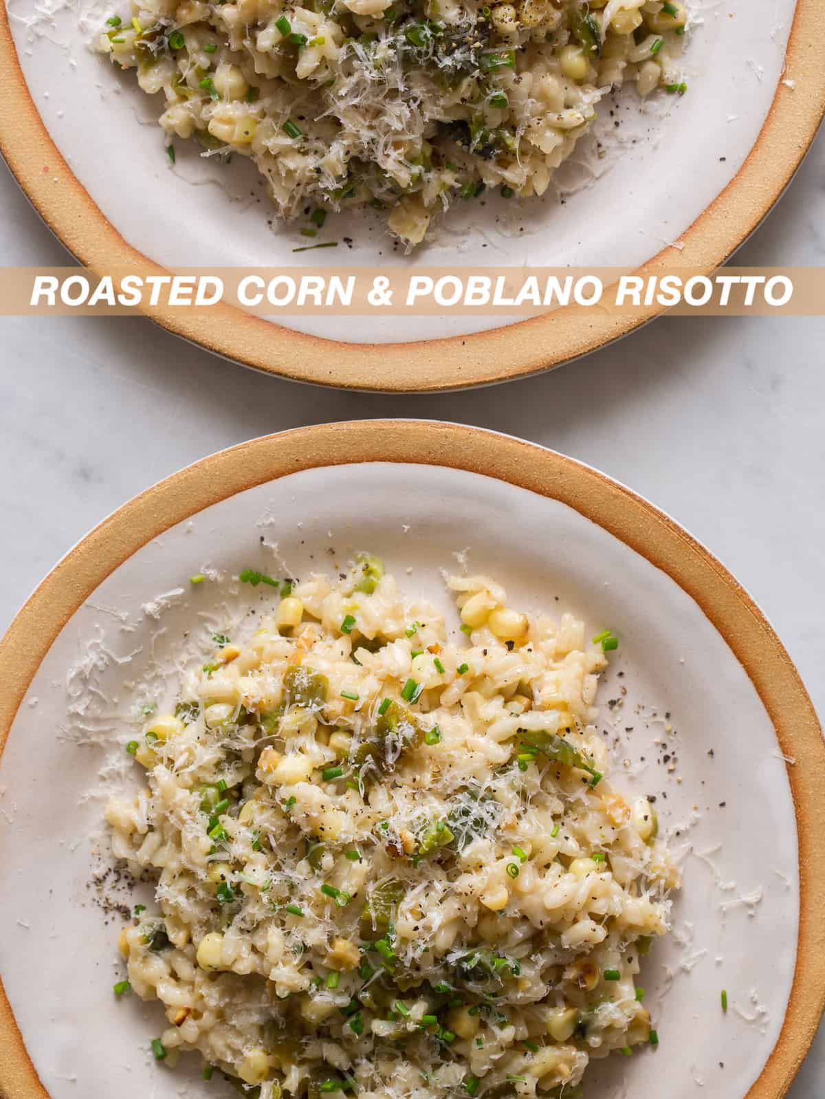 Roasted Corn and Poblano Risotto Spoon Fork Bacon
