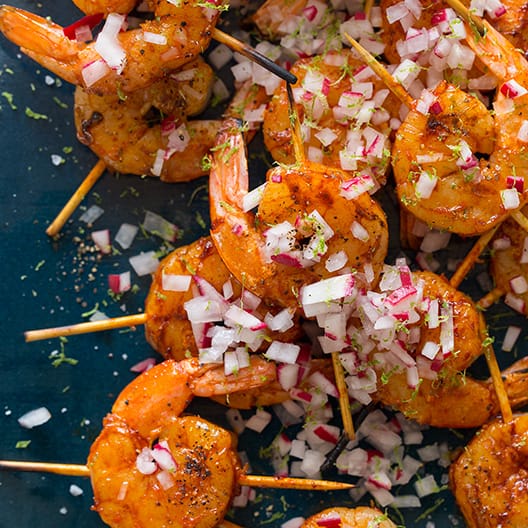 Smoked Paprika and Garlic Shrimp Skewers spoon fork bacon Bloglovin’