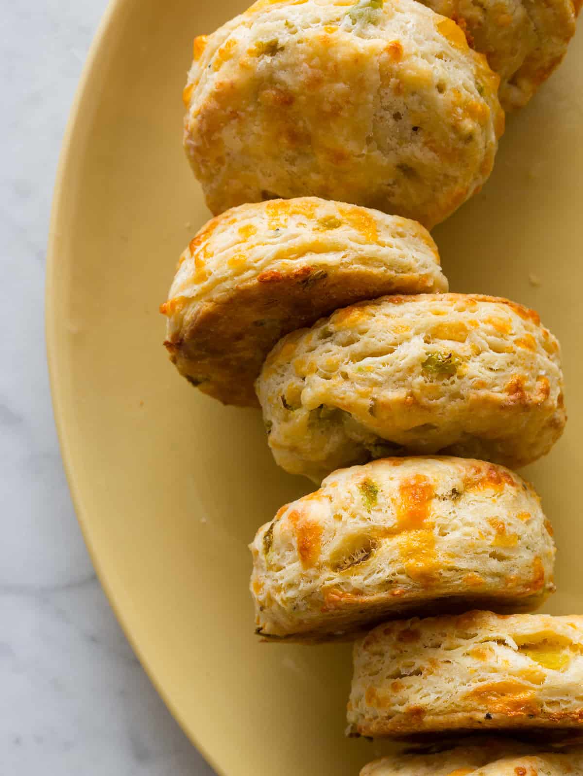 Hatch Chile and Cheddar Biscuits Spoon Fork Bacon