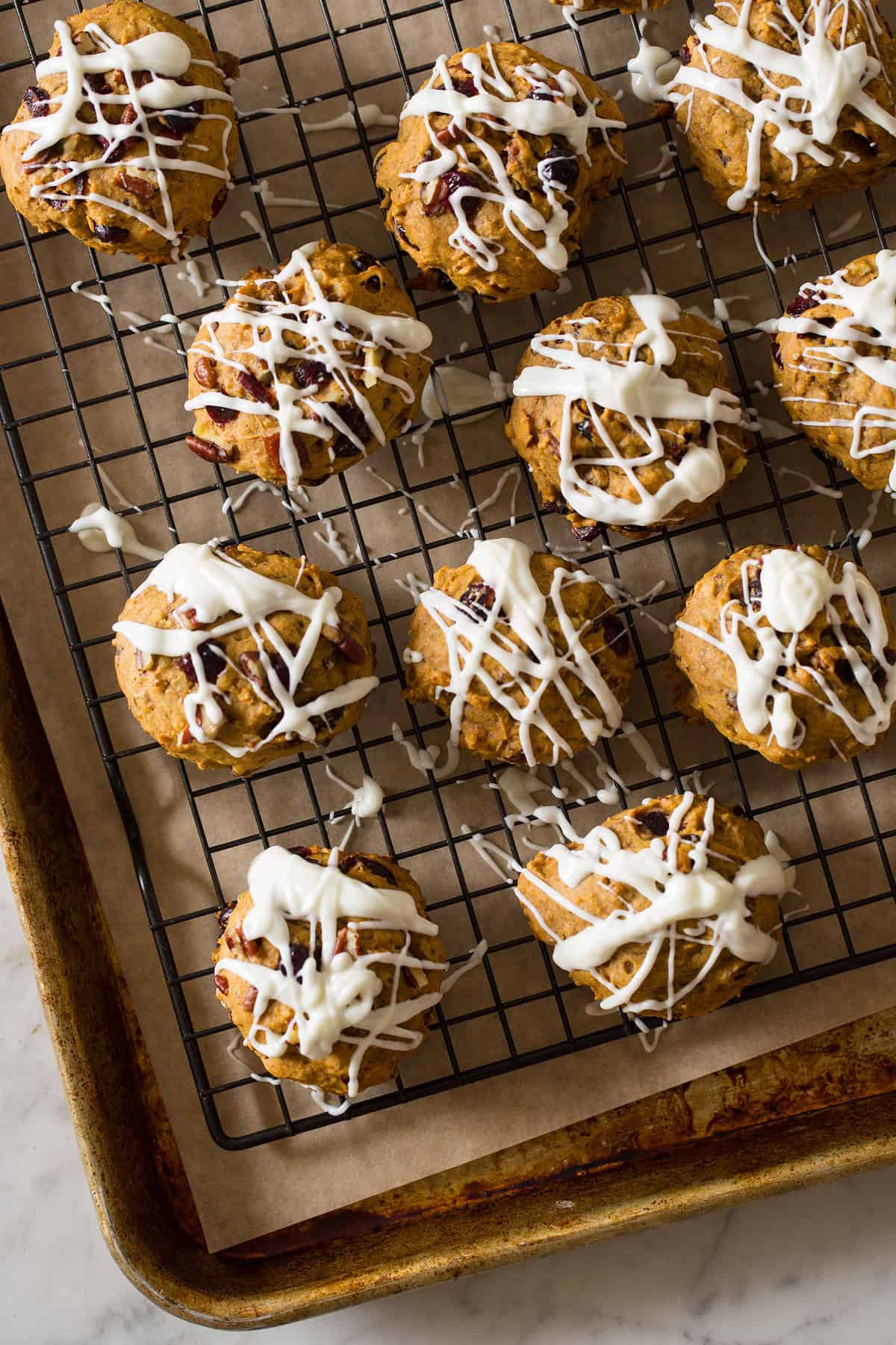 Pumpkin Cranberry and Pecan Cookies Spoon Fork Bacon