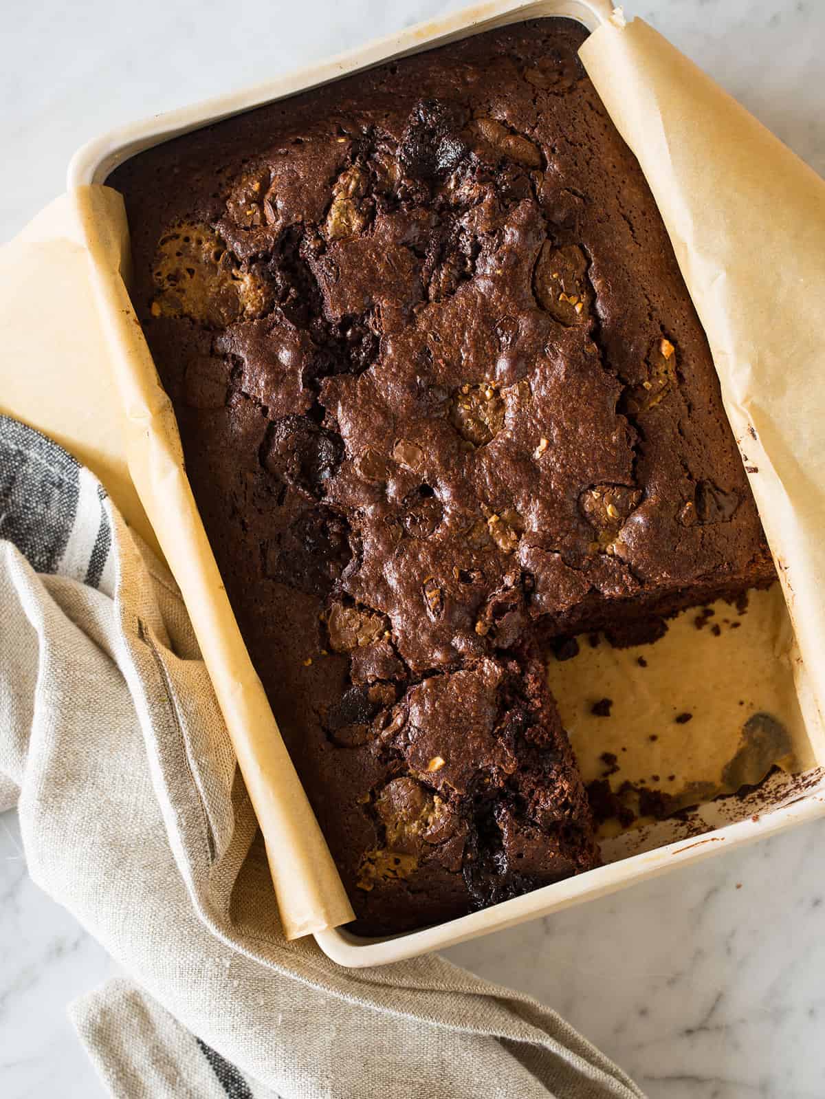 Chocolate Truffle Studded Brownies Spoon Fork Bacon Chocolate Truffle Studded Brownies Spoon Fork Bacon