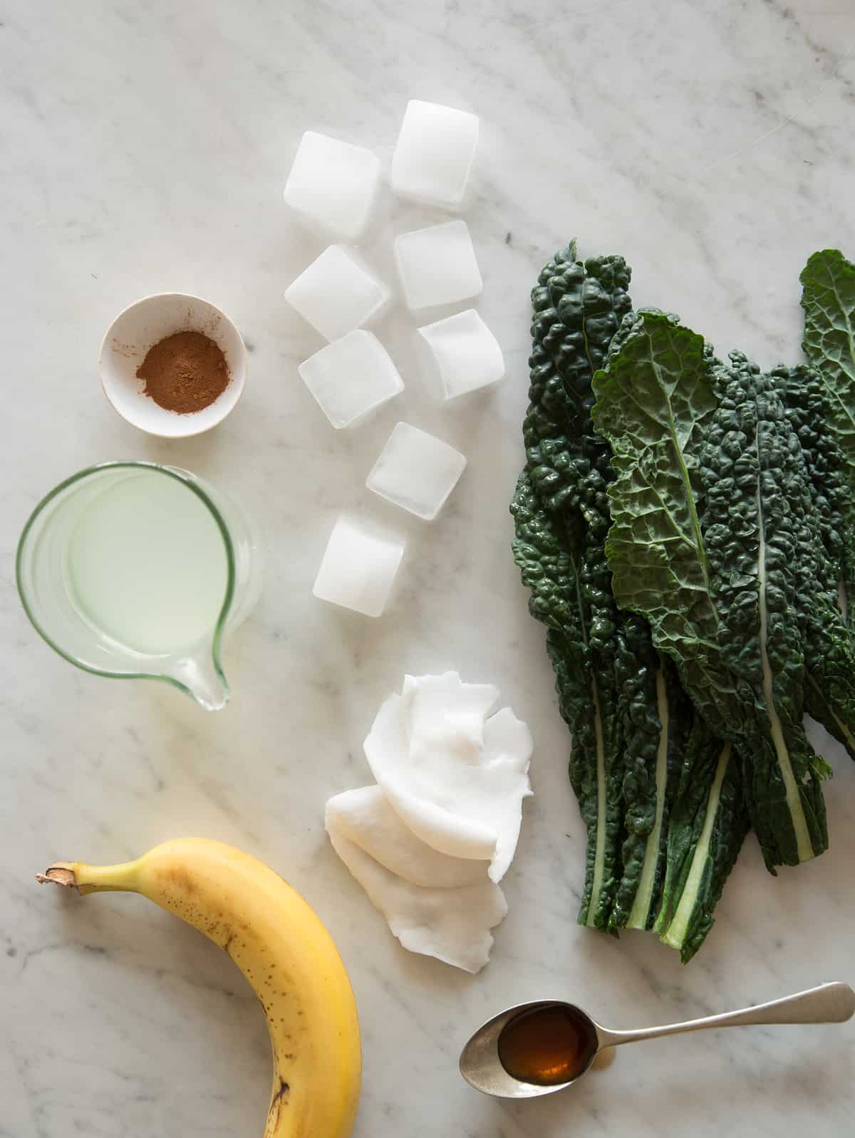 Coconut & Kale Smoothie Spoon Fork Bacon