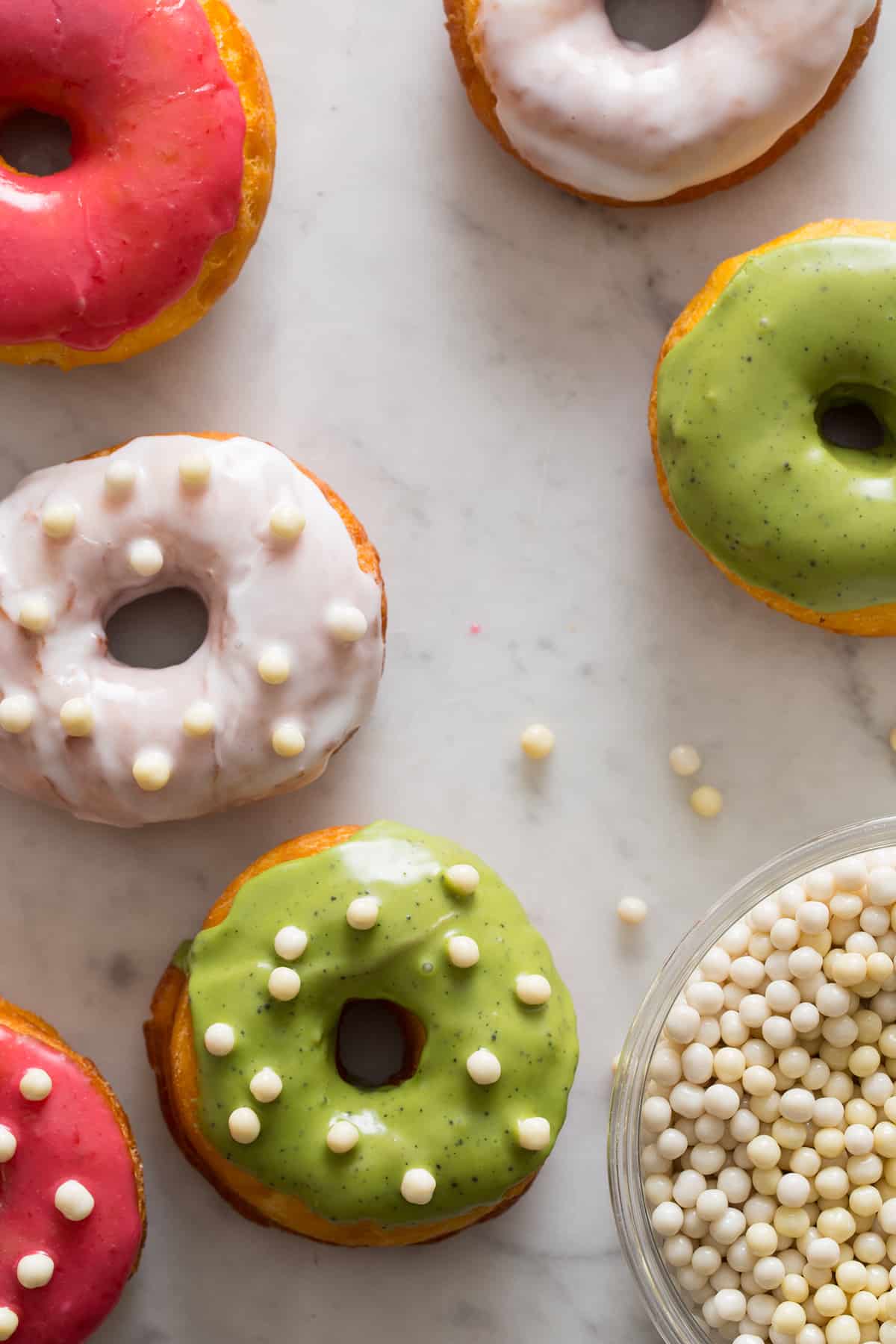 Doughnut Glazes Spoon Fork Bacon
