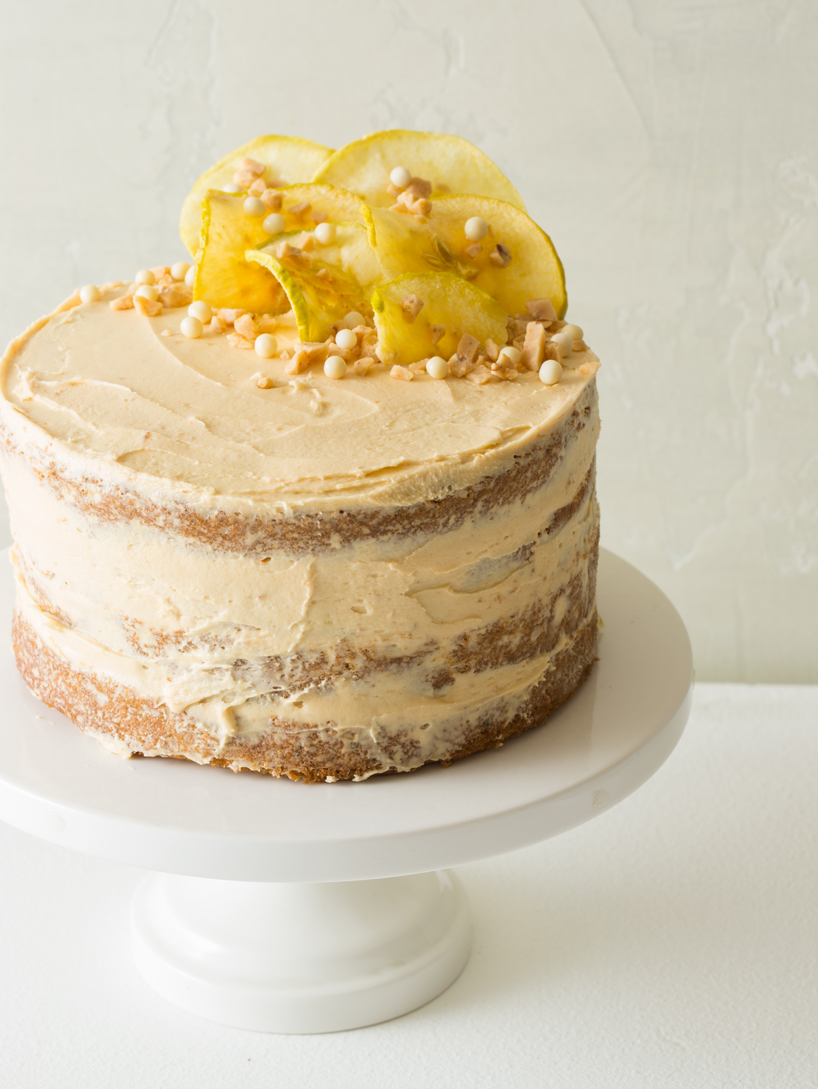 Apple and Thyme Cake with a Salted Caramel Buttercream