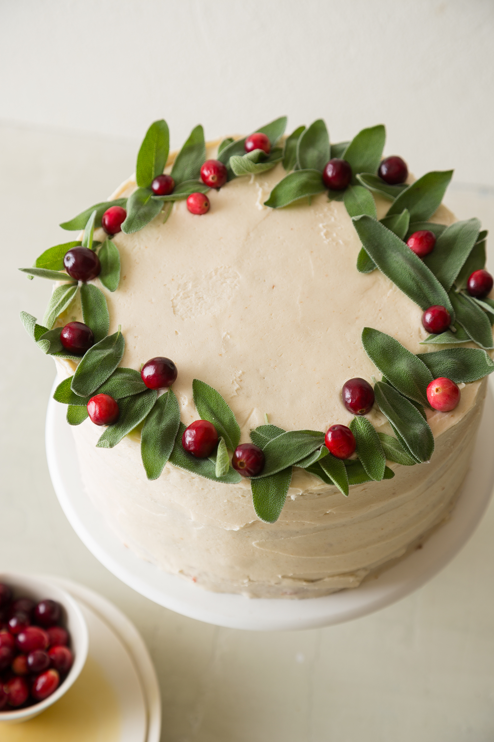 Apple Cranberry Cake with Brown Sugar Buttercream Spoon Apple Cranberry Cake with Brown Sugar Buttercream Spoon