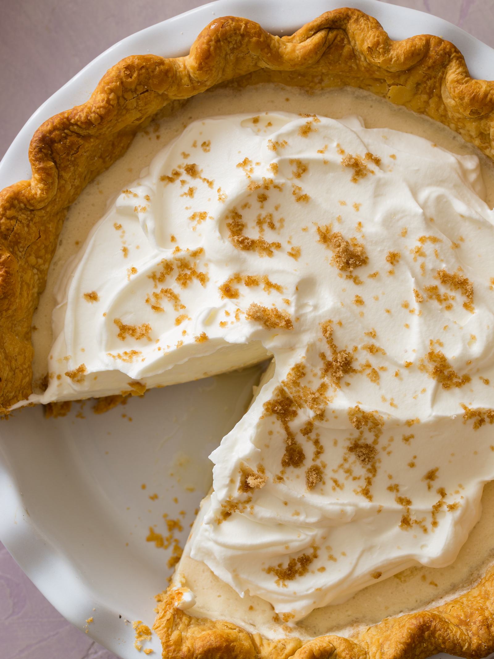 Maple Chiffon Pie Spoon Fork Bacon