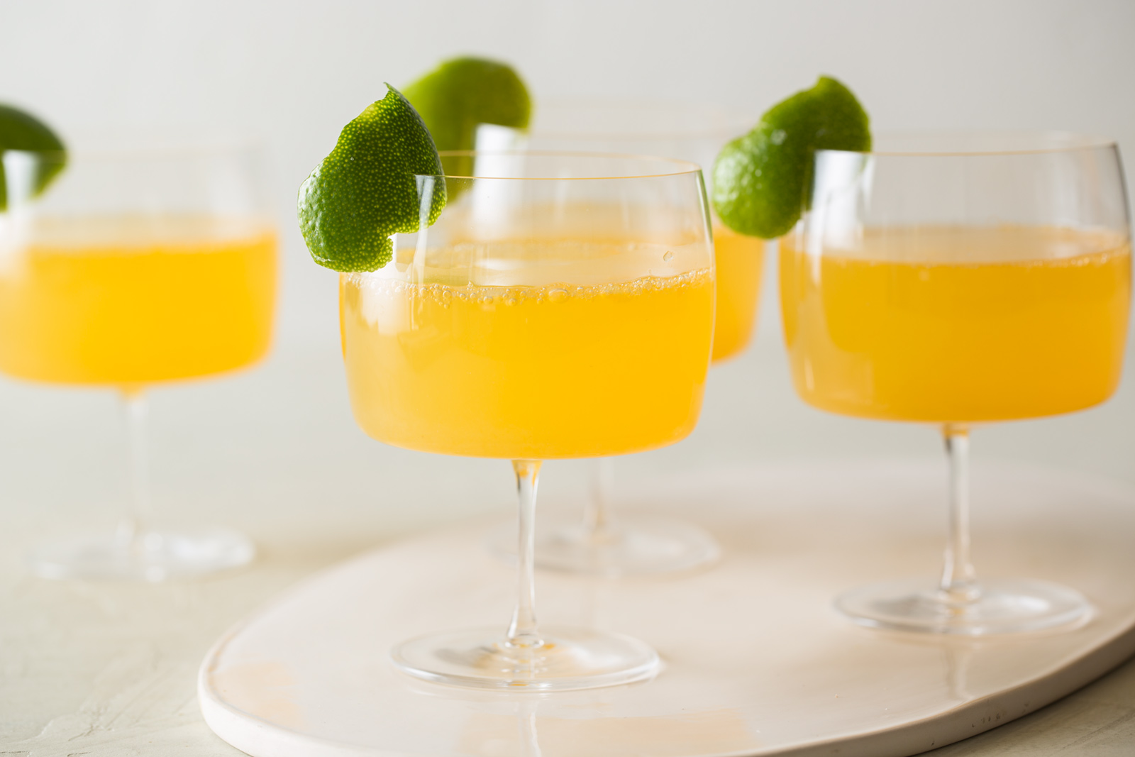 Citrus and Ginger Champagne Cocktail Spoon Fork Bacon