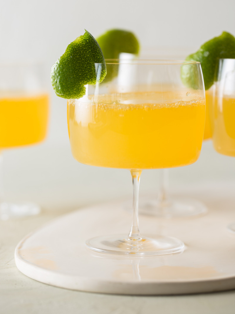 Citrus and Ginger Champagne Cocktail Spoon Fork Bacon