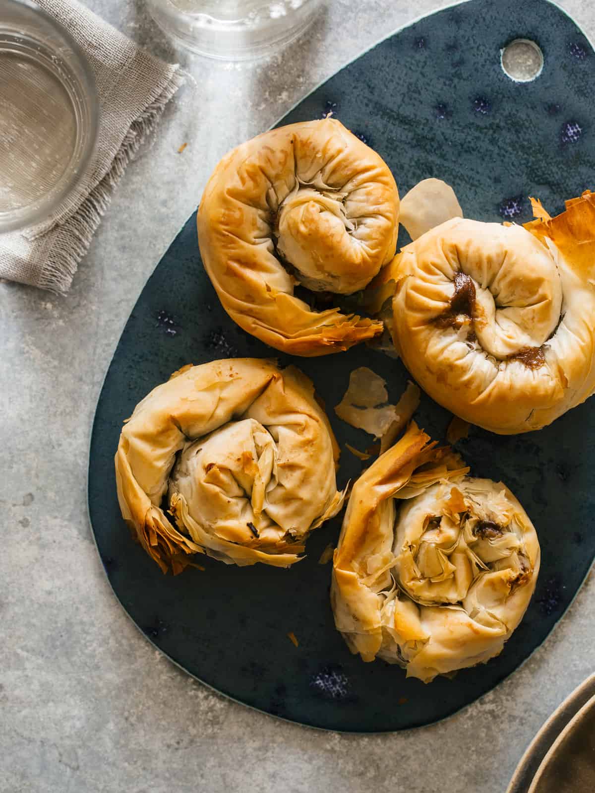 Filo Wrapped Steak and Stout Hand Pies Spoon Fork Bacon