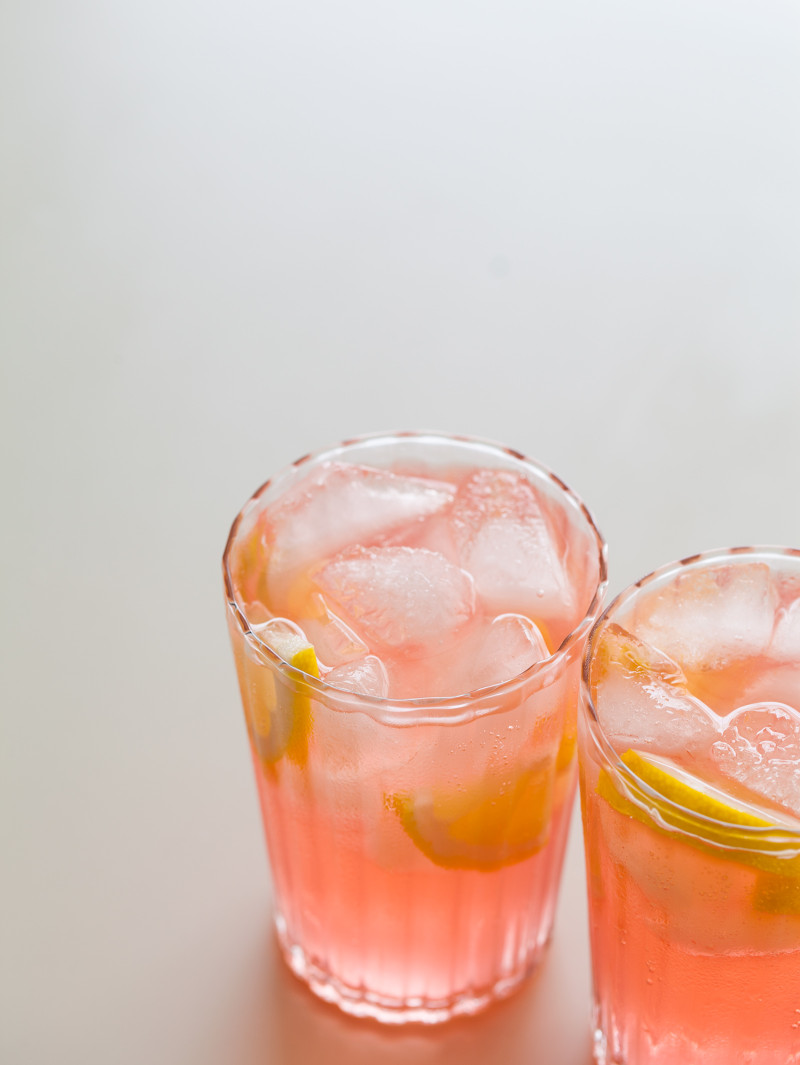 Grown Up Pink Lemonade Coktail recipe Spoon Fork Bacon