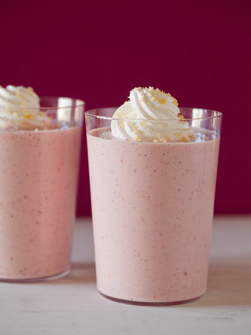 A recipe for a Roasted Strawberry Shortcake Shake