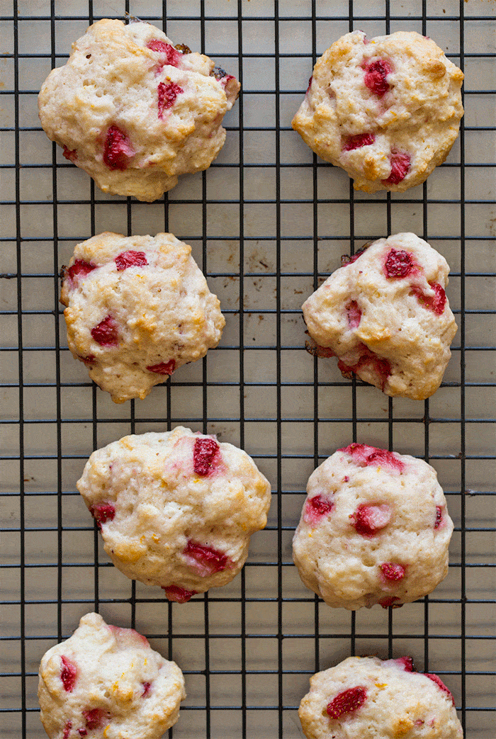 A recipe for Strawberries Shortcake Cookies with a vanilla glaze.