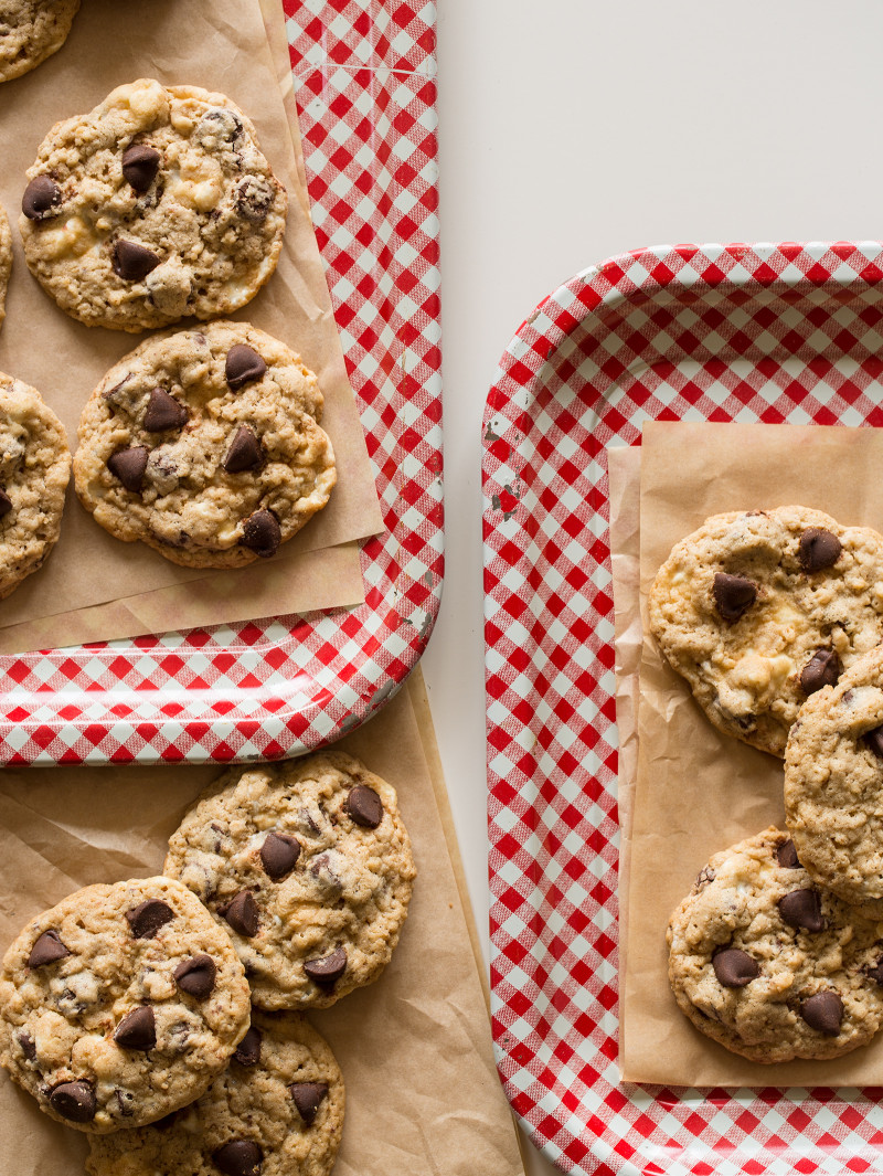 A recipe for Chocolate Chip Rice Krispies Treat Cookies.