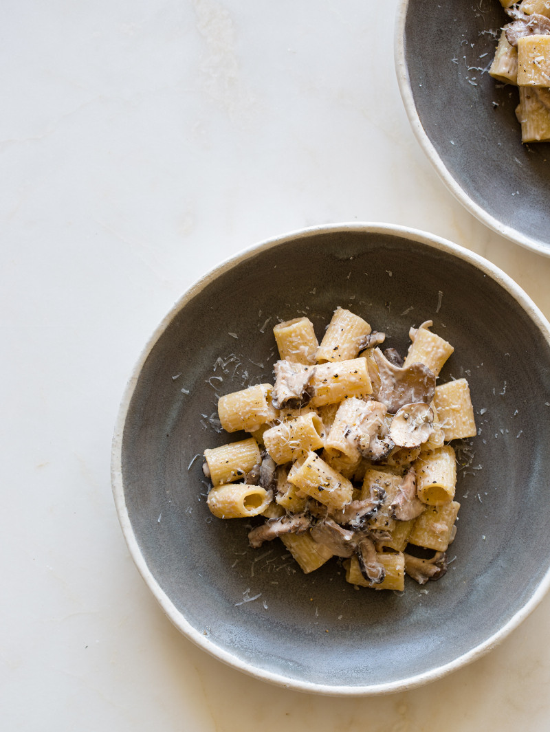 Mezzi Rigatoni with a Wild Mushroom Cream Sauce recipe