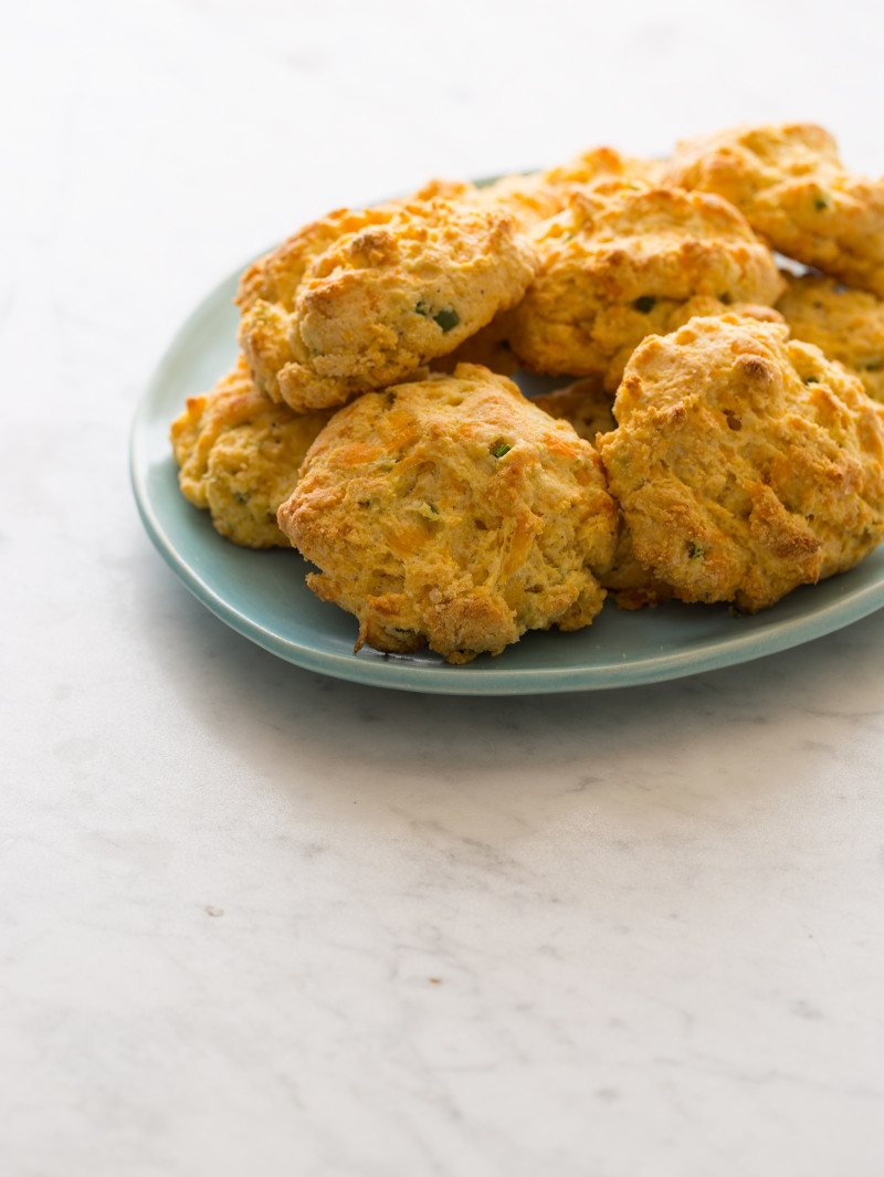 Jalapeno and Cheddar Cornmeal Biscuits recipe Spoon Fork Bacon