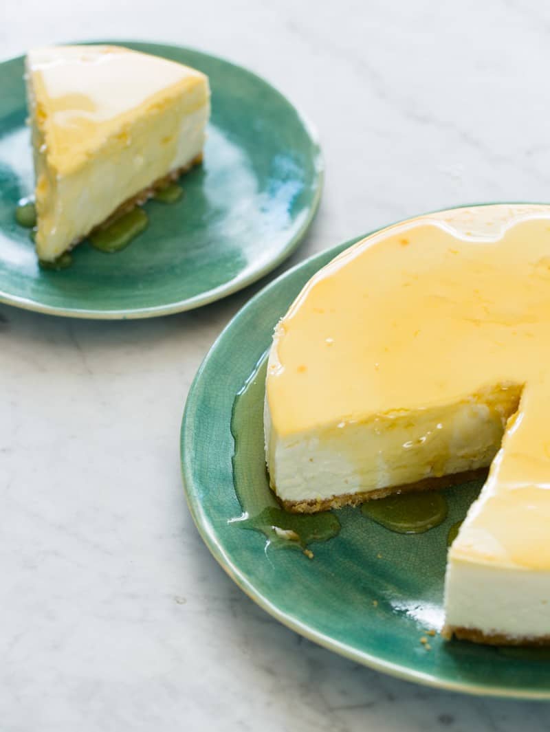 A recipe for Goat Cheese and Yogurt Cheesecake