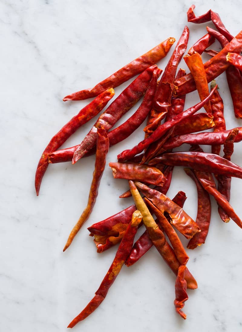 De Arbol Chiles for Homemade Harissa Two Ways