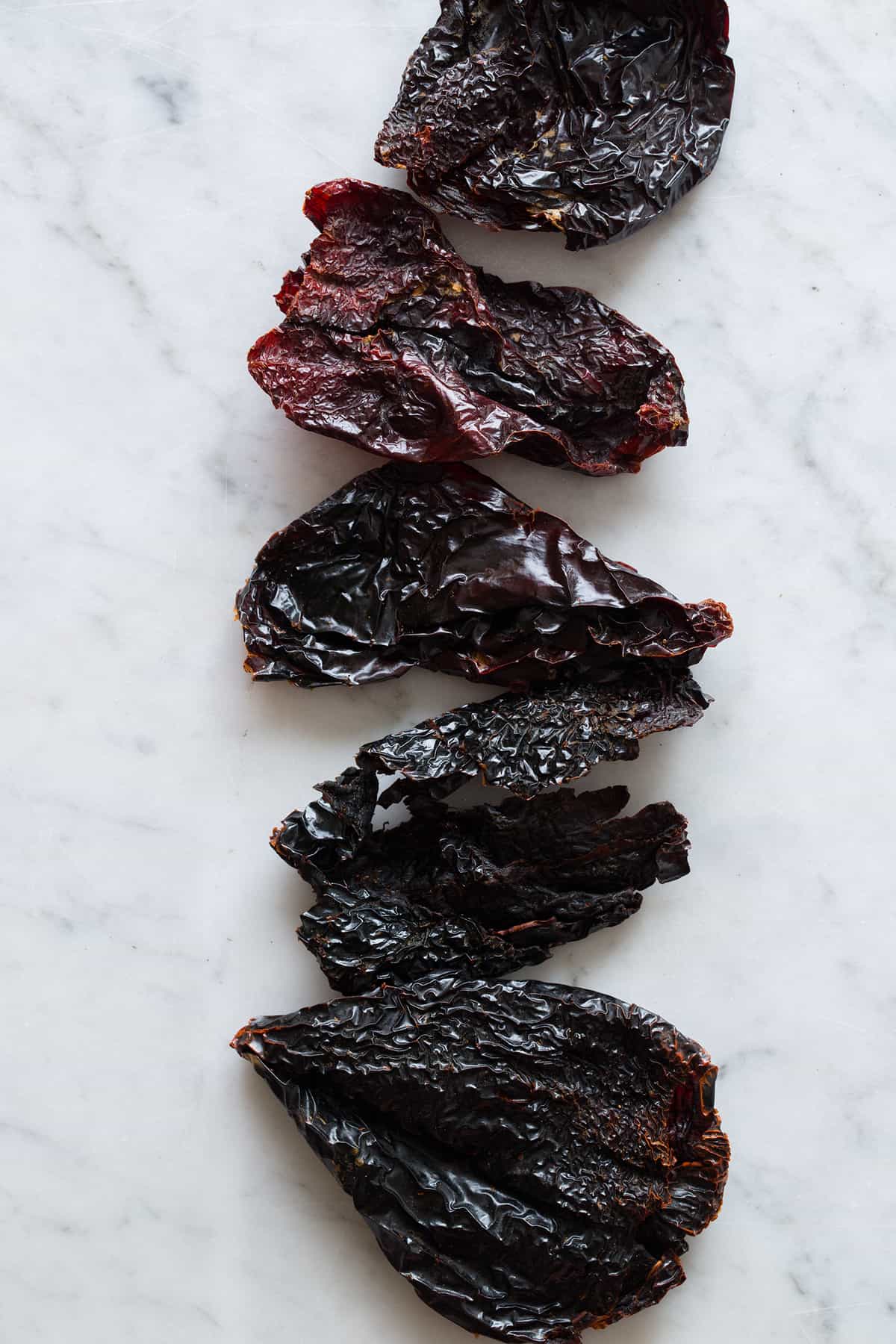 pasilla chiles for homemade harissa two ways