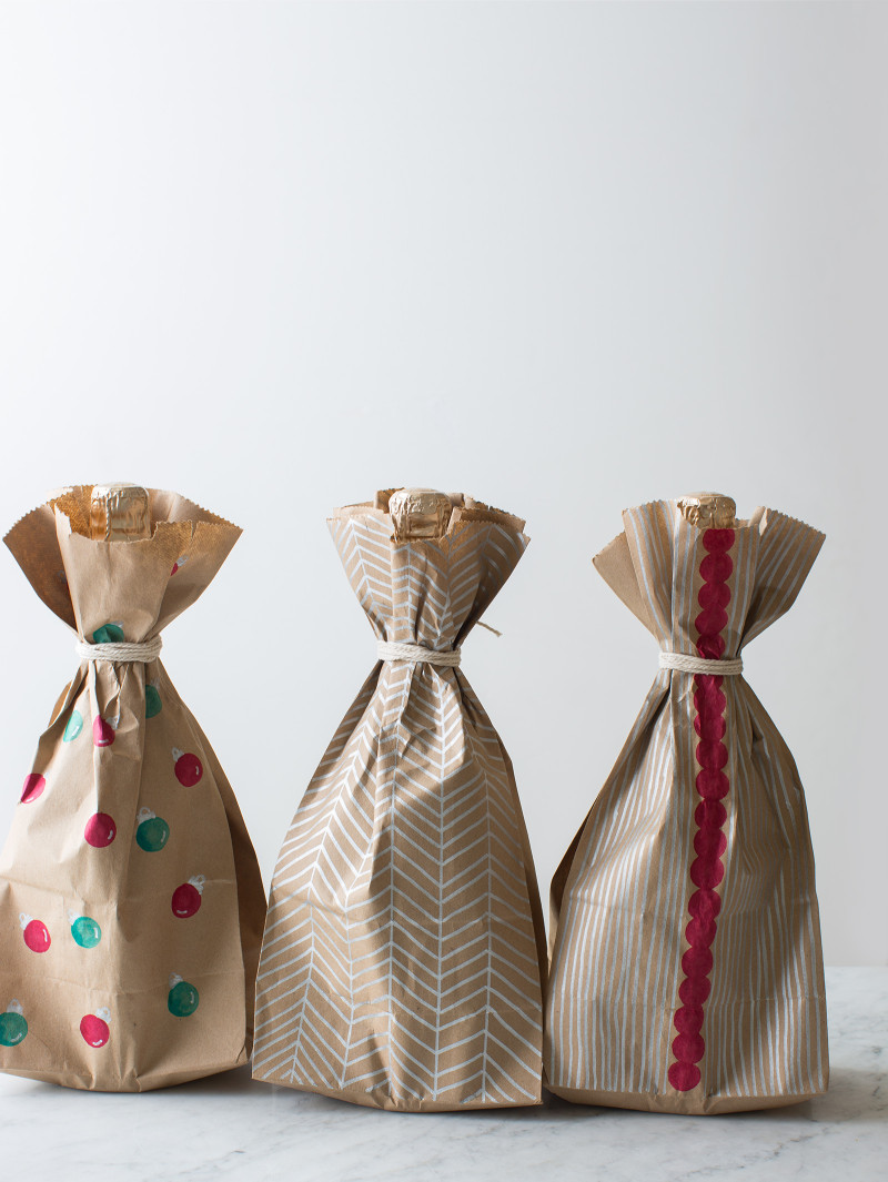 Wrapping a best sale bottle