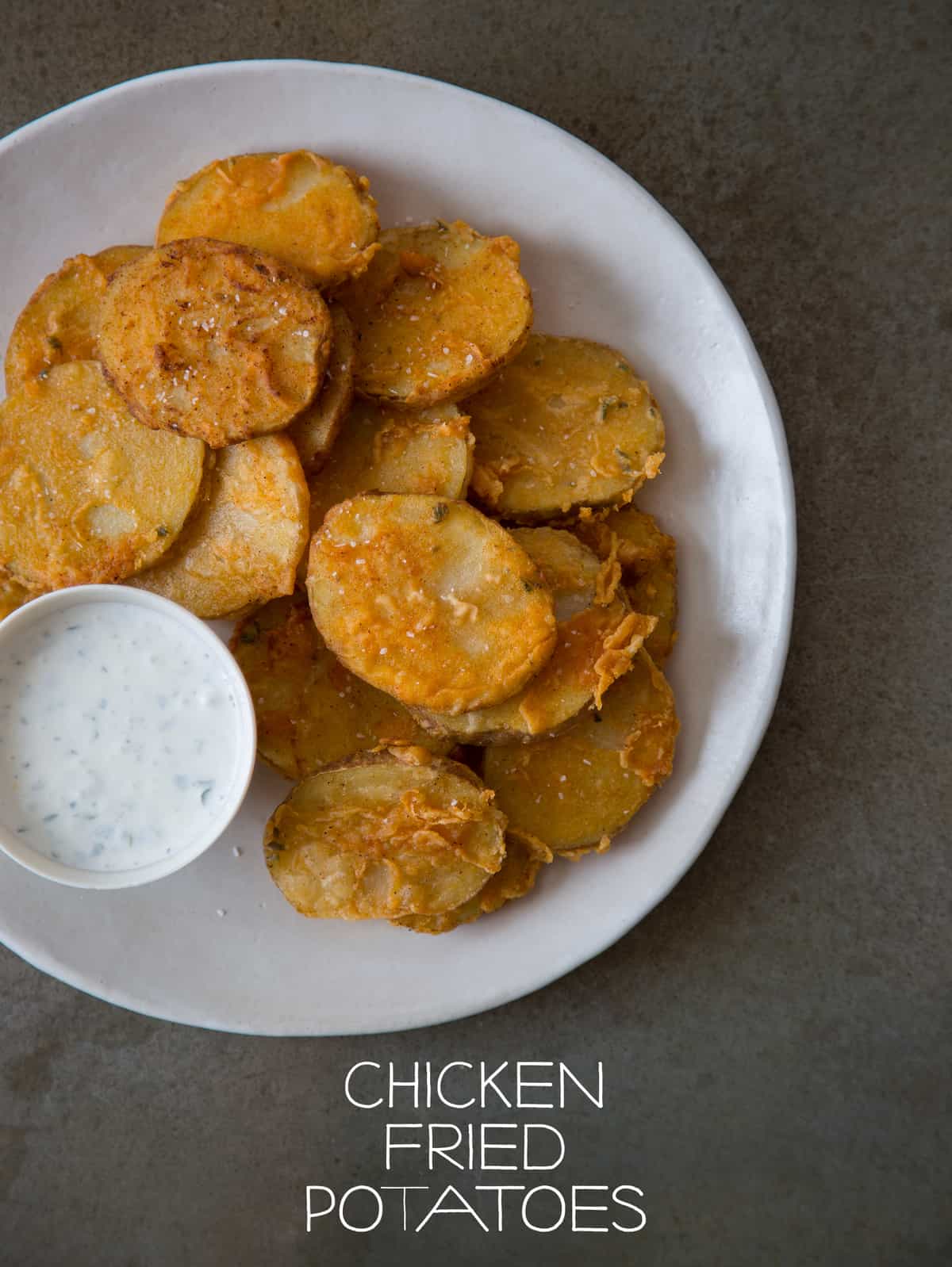 Chicken Fried Potatoes Appetizer recipe Spoon Fork Bacon