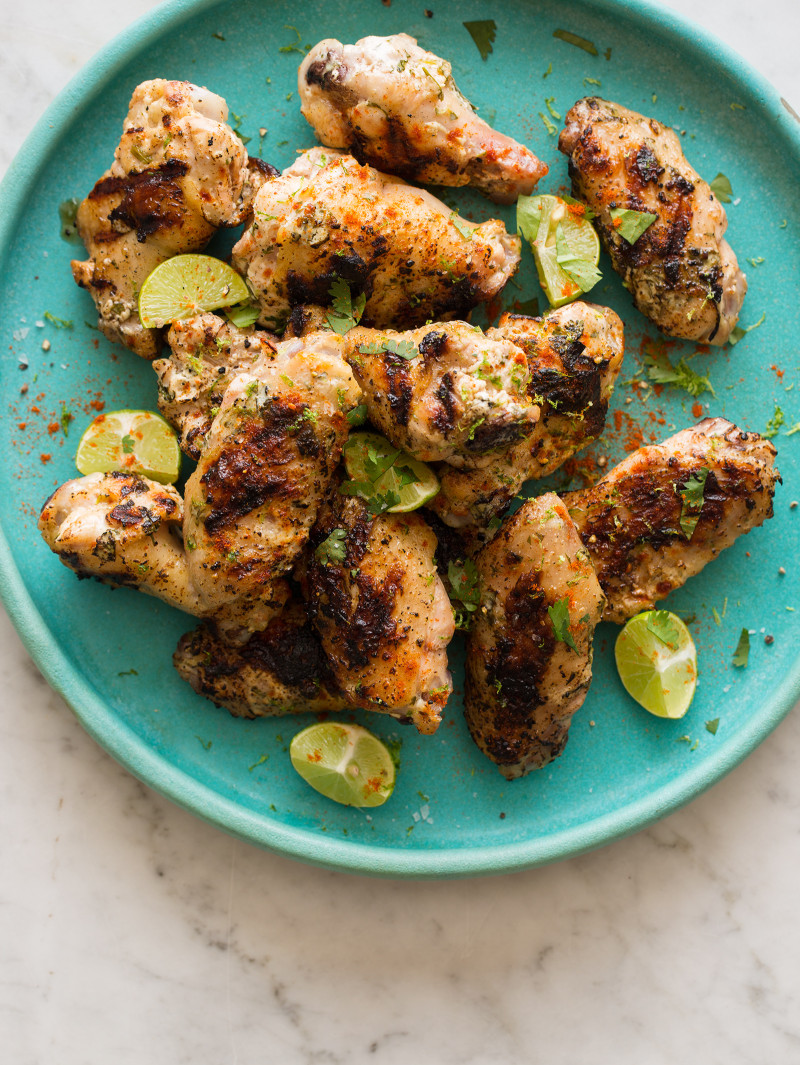 Cilantro Lime And Yogurt Grilled Chicken Wings | Homemade Chicken Wings Recipes To Die For | Crispy Oven Baked Chicken Wings