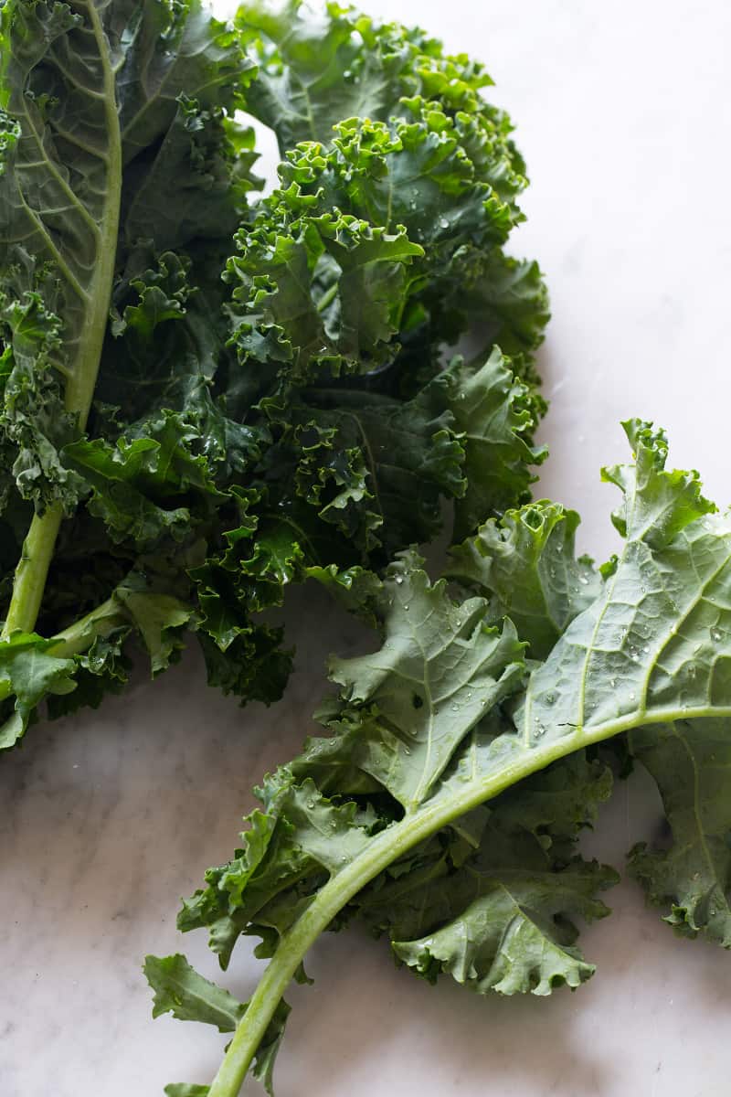 A close up of fresh kale.