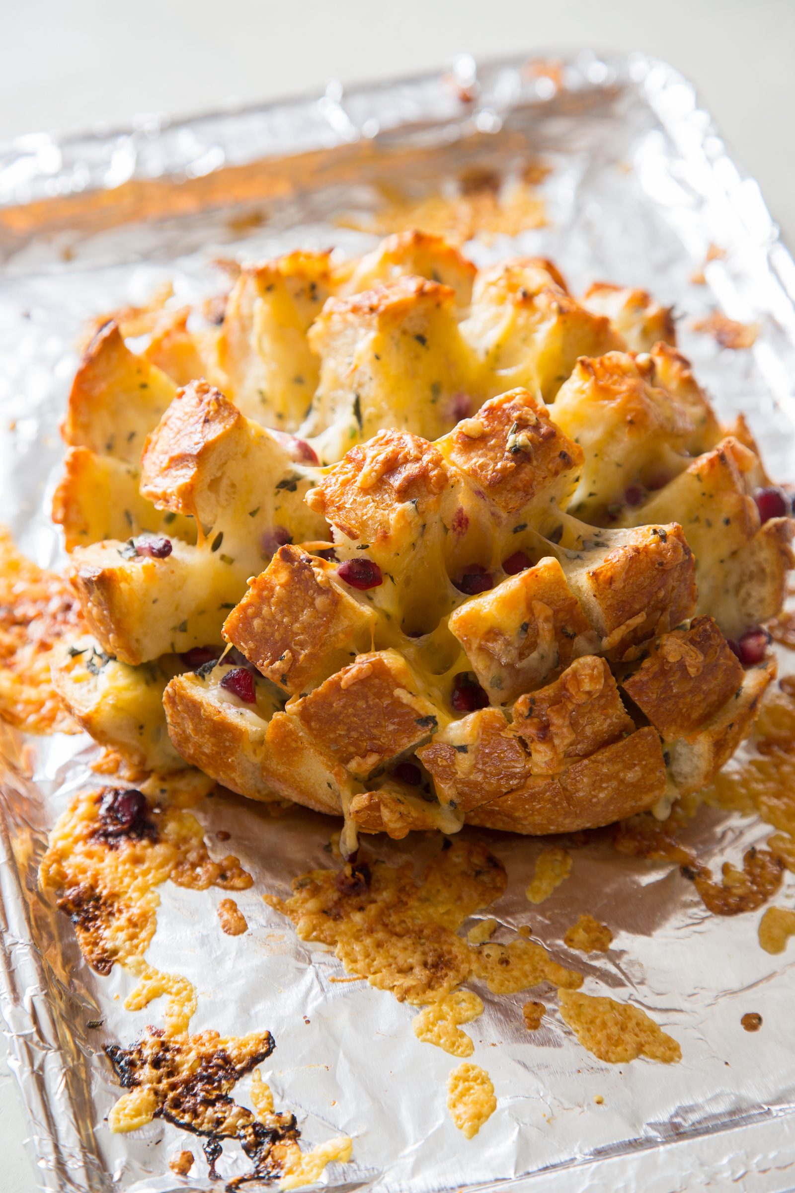 Herb And Pomegranate Pull Apart Bread Spoon Fork Bacon