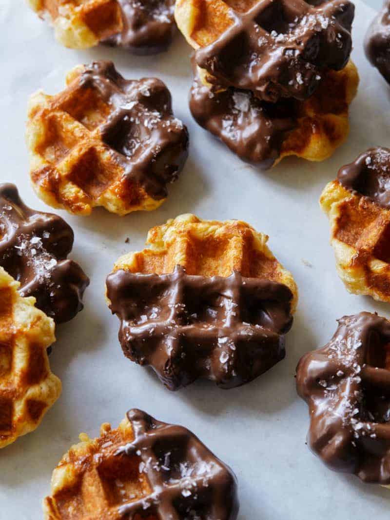 Chocolate Liege Waffles - Cooking with Curls