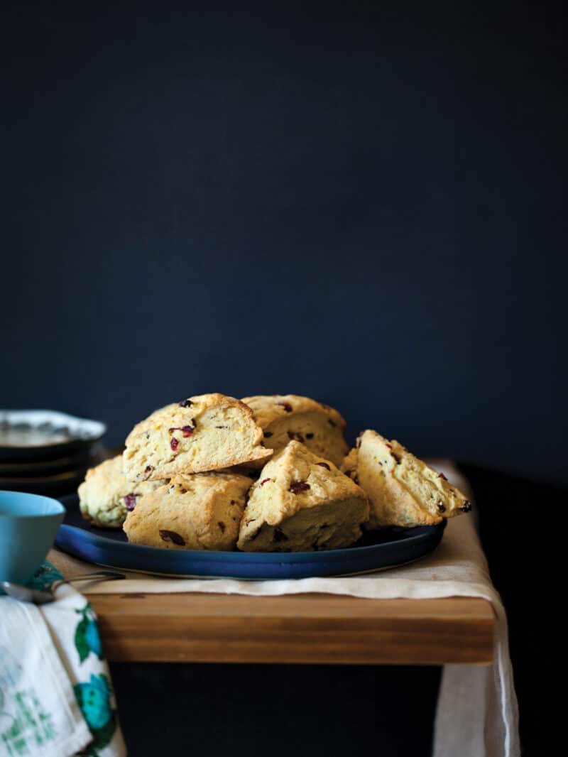 A recipe for Cranberry and Orange Scones.