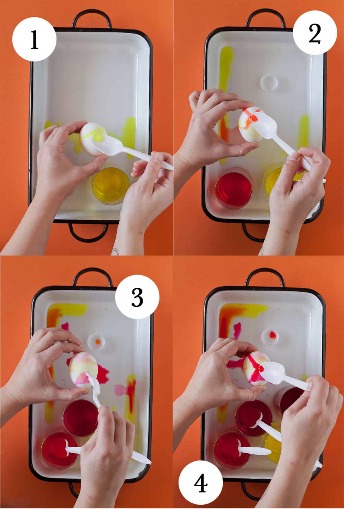 Watercolor Easter Eggs Beautiful and easy Watercolor Easter Egg DIY directions.