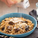 A recipe for a Wild Mushroom Farro Riotto.