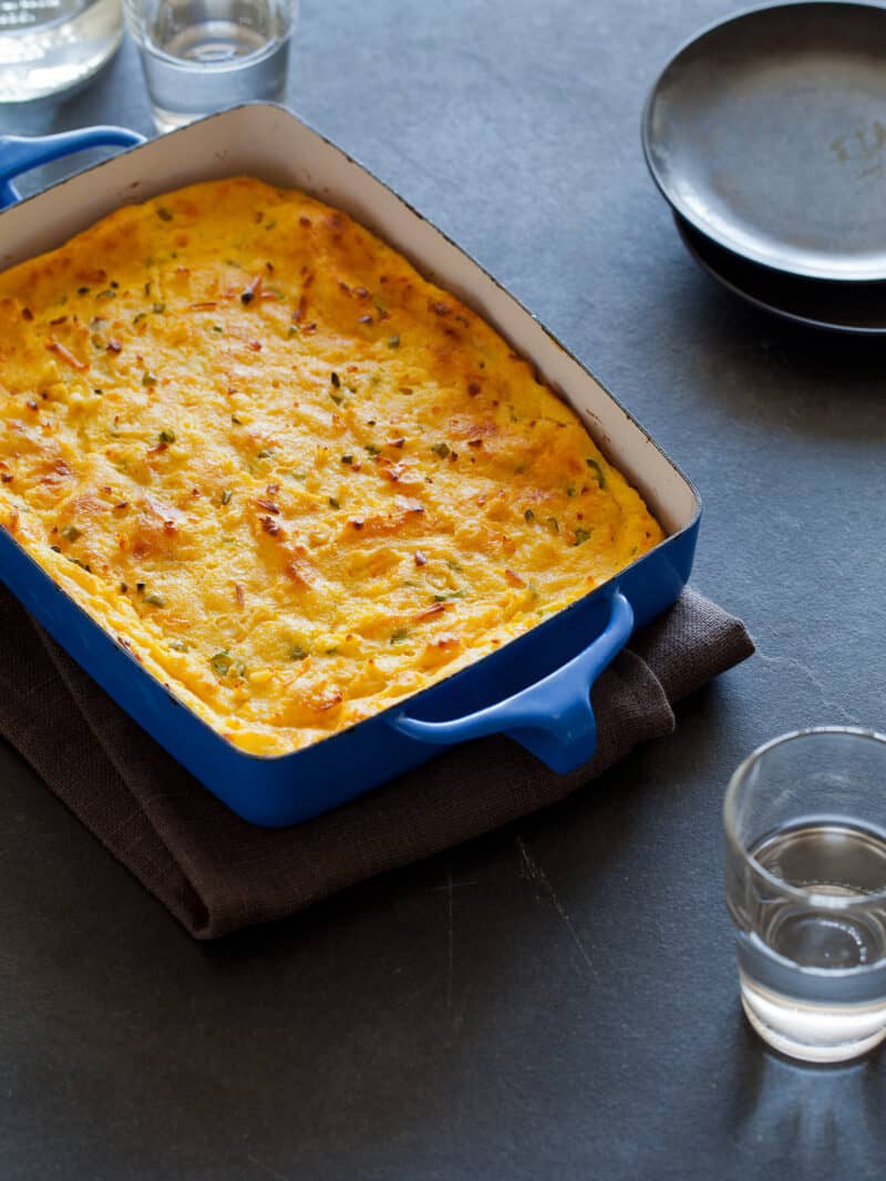 A recipe for Jalapeno Cheddar Spoon Bread.