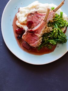A recipe for a Roasted Rack of Lamb.