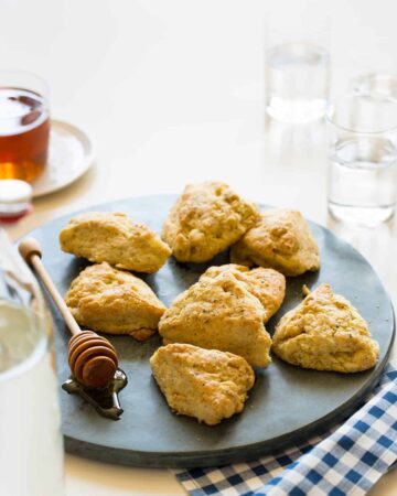A recipe for White Cheddar Black Pepper Scones.