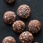 A close up of Mexican chocolate earthquake cookies.