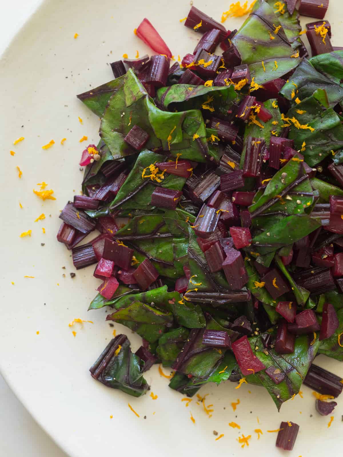 Simple Beet Greens - Eating Bird Food