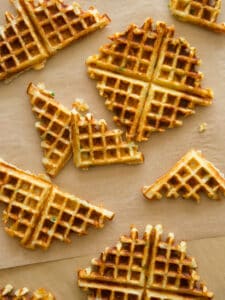 Gruyere and Green Onion Waffles