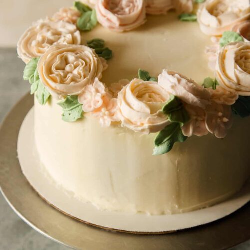 Full Buttercream Flowers Cake – Camerino Bakery