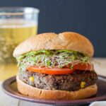 A recipe for Spicy Black Bean Burger.