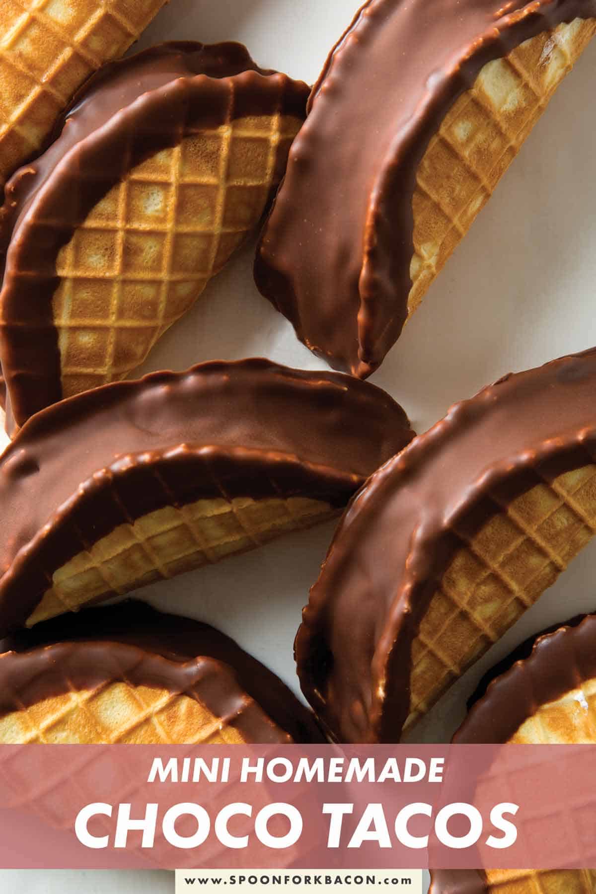 Mini Choco Tacos Spoon Fork Bacon
