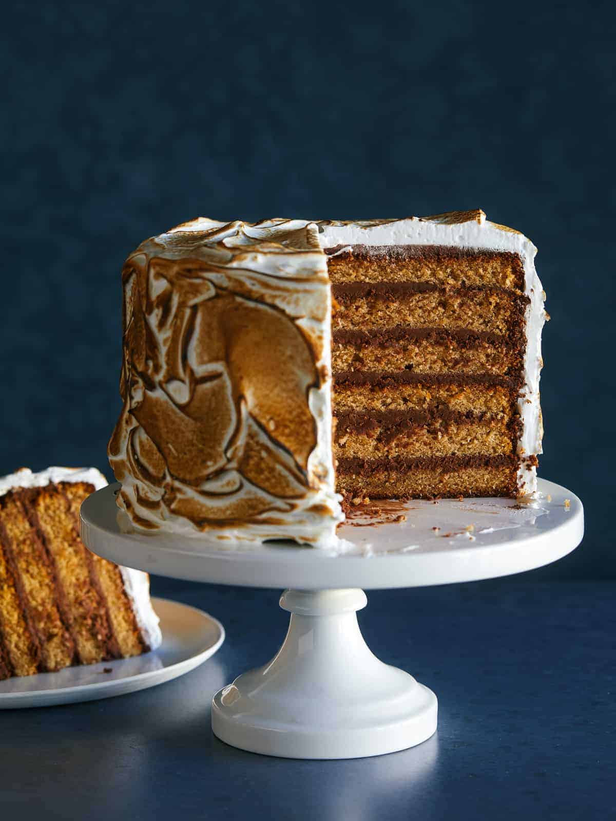 S'mores Layer Cake - The Cake Chica