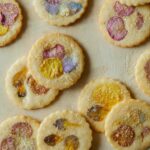Floral pressed butter cookies.
