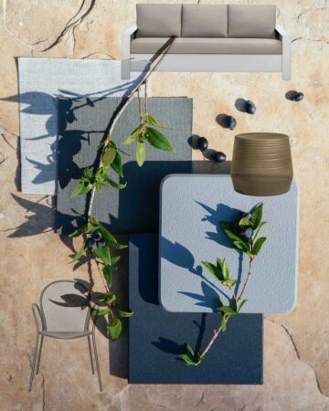 Patio design mood board.